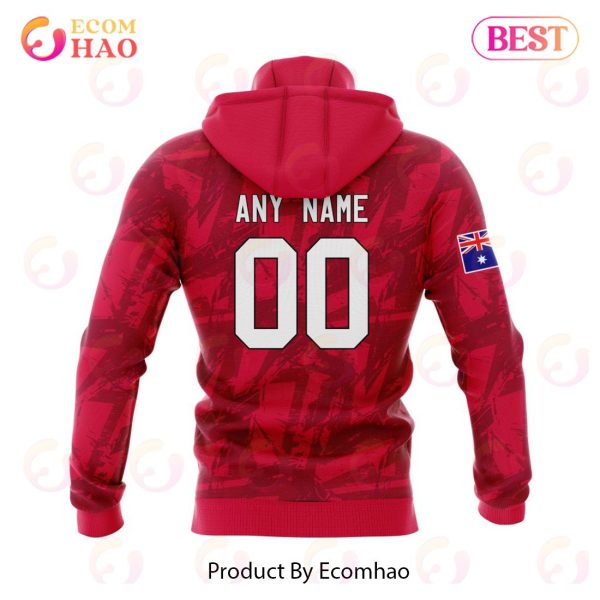 Super Rugby New South Wales Waratahs Specialized Jersey Concepts With National Flag 3D Hoodie