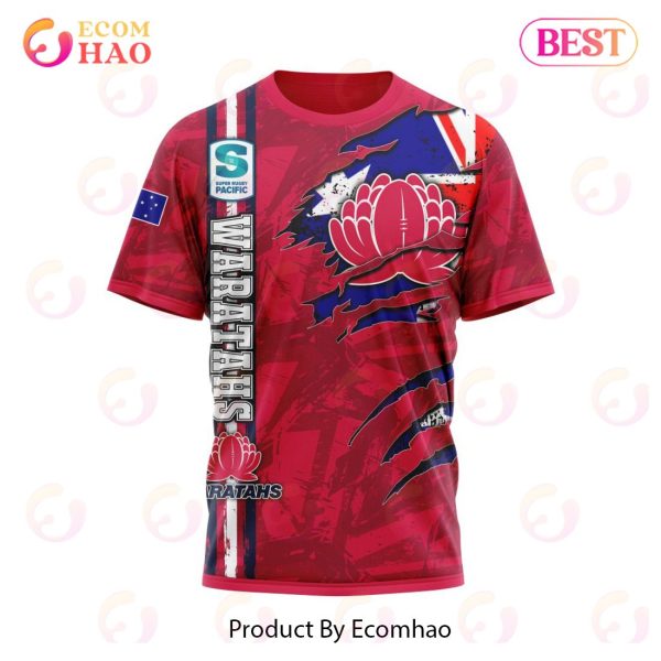 Super Rugby New South Wales Waratahs Specialized Jersey Concepts With National Flag 3D Hoodie