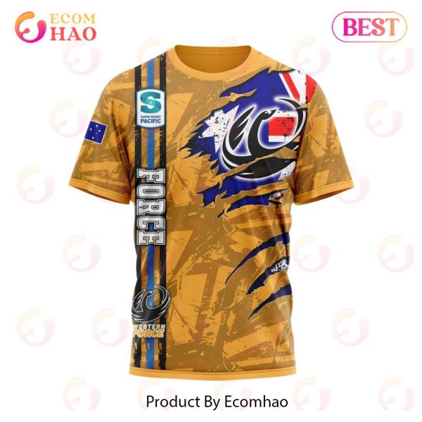 Super Rugby Western Force Specialized Jersey Concepts With National Flag 3D Hoodie