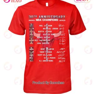 30th Anniversary NBA Champions Chicago Bulls T-Shirt