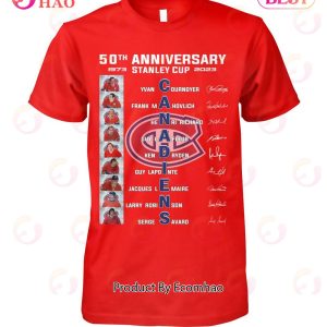 50th Anniversary 1973 – 2023 Stanley Cup Canadiens T-Shirt