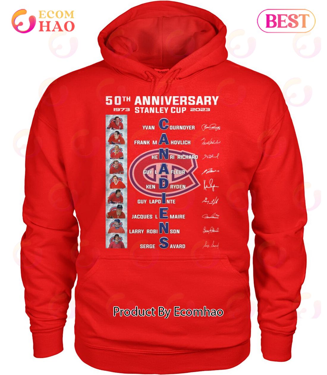 50th Anniversary 1973 – 2023 Stanley Cup Canadiens T-Shirt