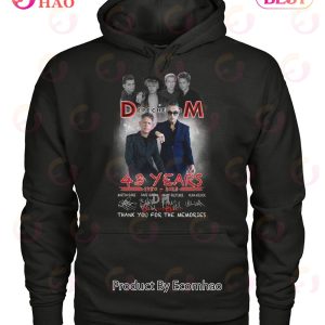 Depeche Mode 43 Years Of 1980 – 2023 Thank You For The Memories T-Shirt