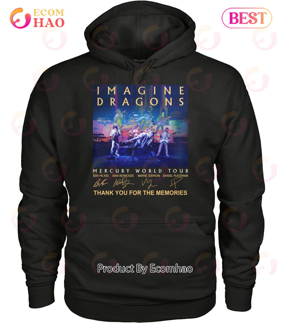 Imagine Dragons Mercury World Tour Thank You For The Memories T-Shirt