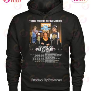 Thank You For The Memories Lady Volunteers Best Coach Ever Pat Summitt 1974 – 2012 T-Shirt