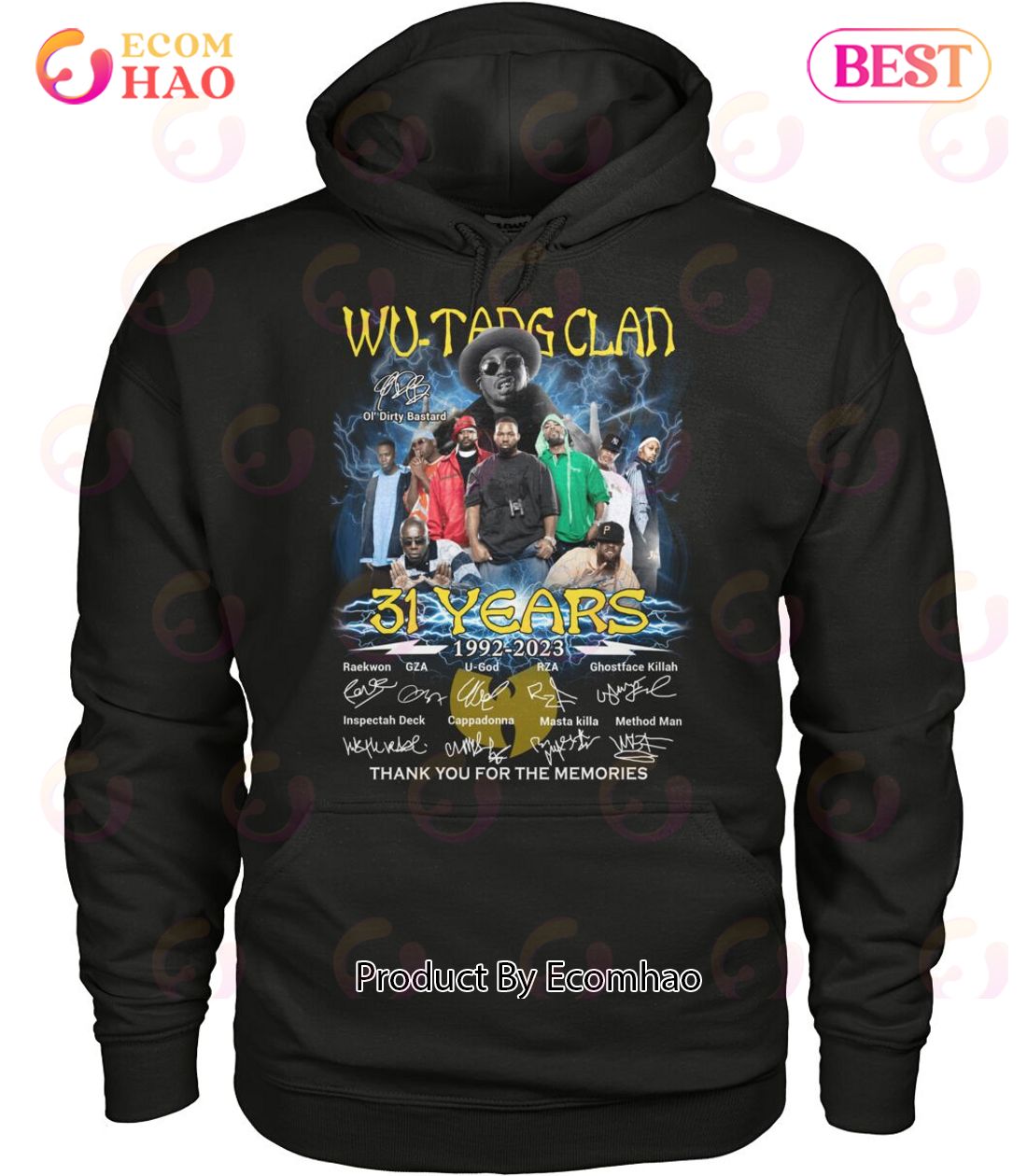 Wu-Tang Clan 31 Years 1992 – 2023 Thank You For The Memories T-Shirt