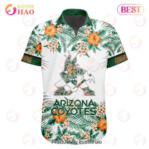 NHL Arizona Coyotes Special Hawaiian Design Button Shirt