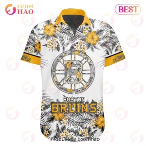 NHL Boston Bruins Special Hawaiian Design Button Shirt