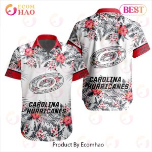 NHL Carolina Hurricanes Special Hawaiian Design Button Shirt