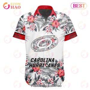 NHL Carolina Hurricanes Special Hawaiian Design Button Shirt