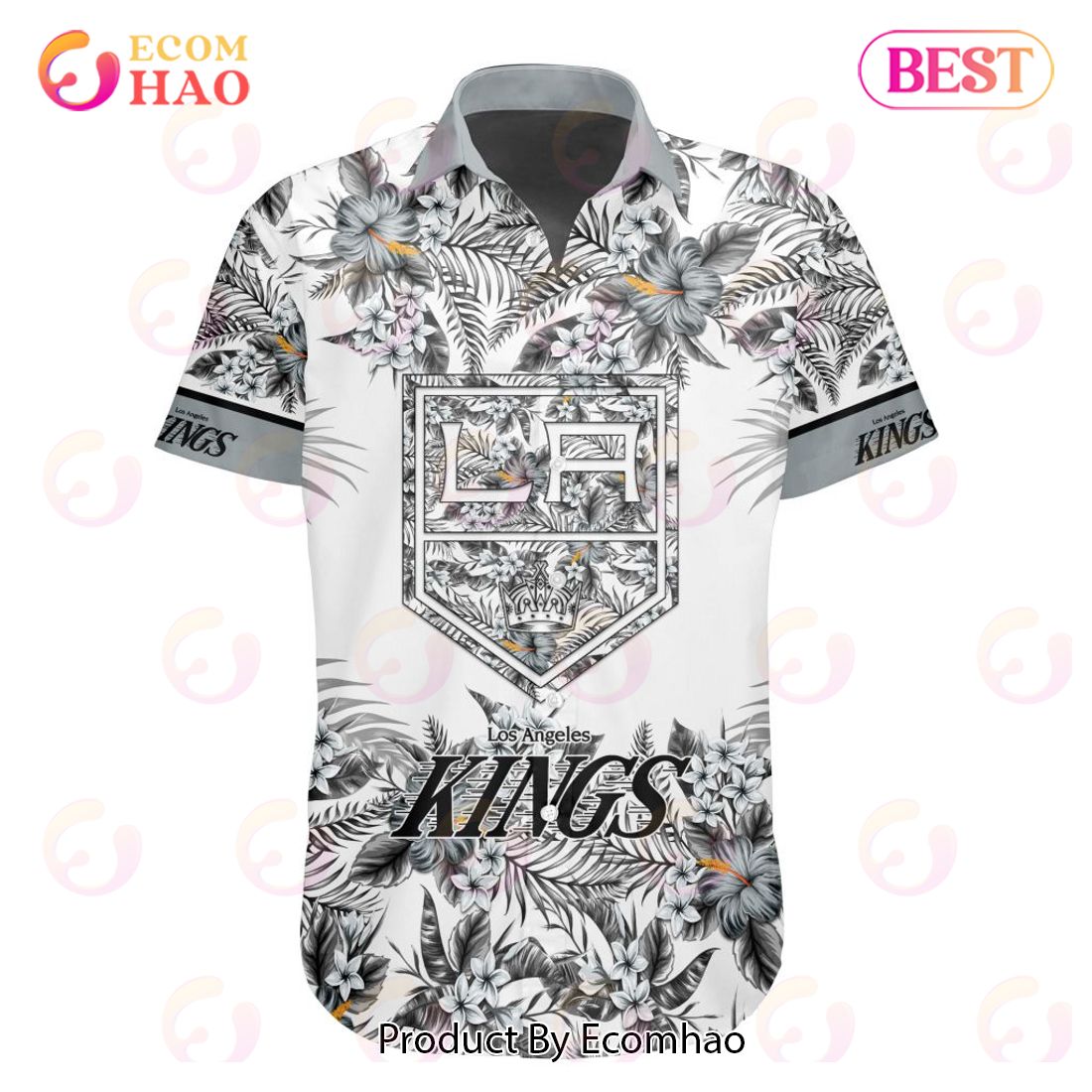 NHL Los Angeles Kings Special Hawaiian Design Button Shirt