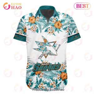 NHL San Jose Sharks Special Hawaiian Design Button Shirt