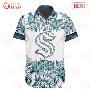 NHL Seattle Kraken Special Hawaiian Design Button Shirt