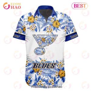 NHL St. Louis Blues Special Hawaiian Design Button Shirt