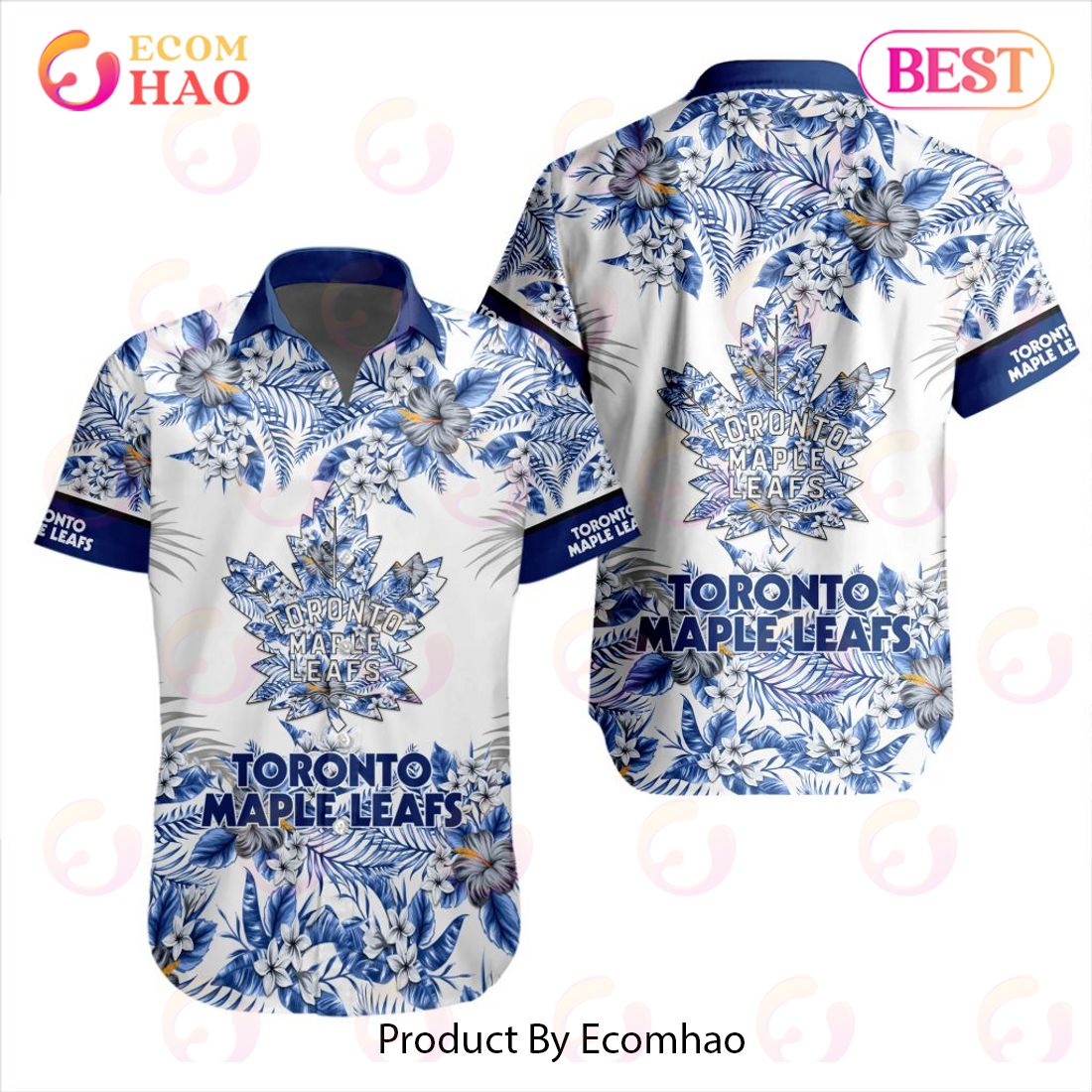 NHL Toronto Maple Leafs Special Hawaiian Design Button Shirt