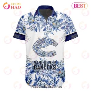 NHL Vancouver Canucks Special Hawaiian Design Button Shirt