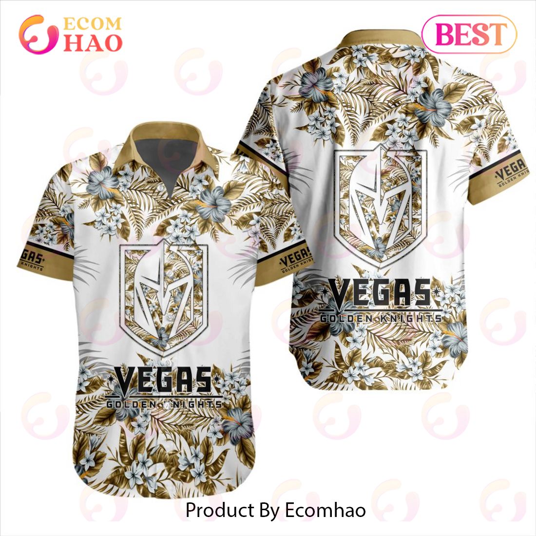 NHL Vegas Golden Knights Special Hawaiian Design Button Shirt