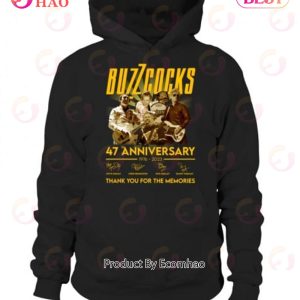 Buzzcocks Albums 47th Anniversary Thank You For The Memories T-Shirt