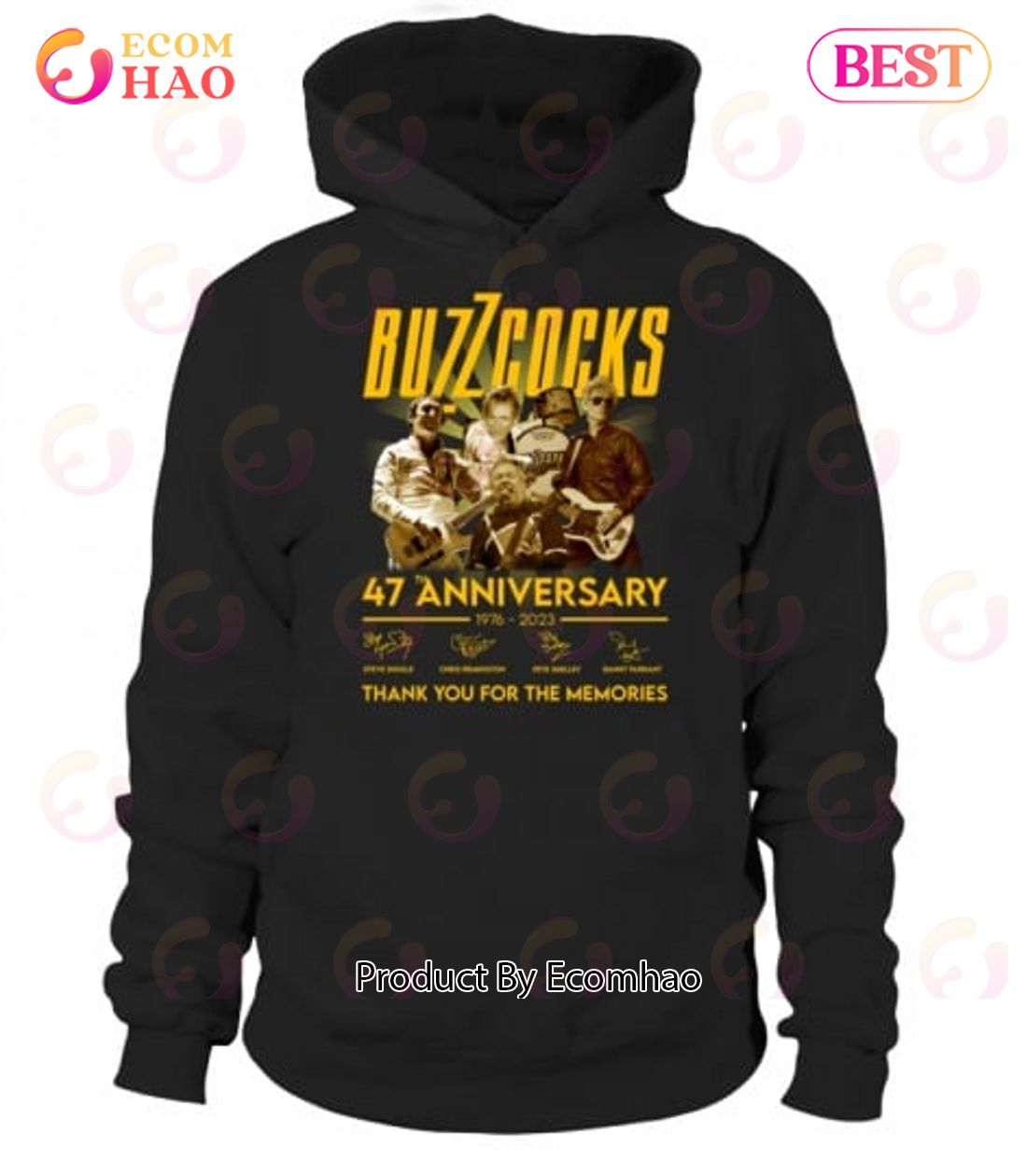 Buzzcocks Albums 47th Anniversary Thank You For The Memories T-Shirt