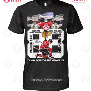 Patrik Kane 2007 – 2022 Chicago Blackhawks Thank You For The Memories T-Shirt