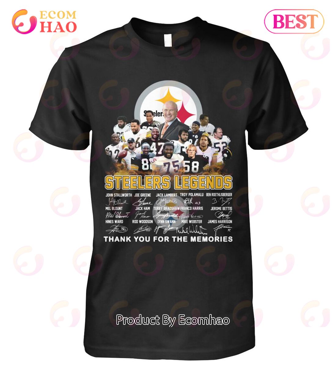 Steelers Legends Thank You For The Memories T-Shirt