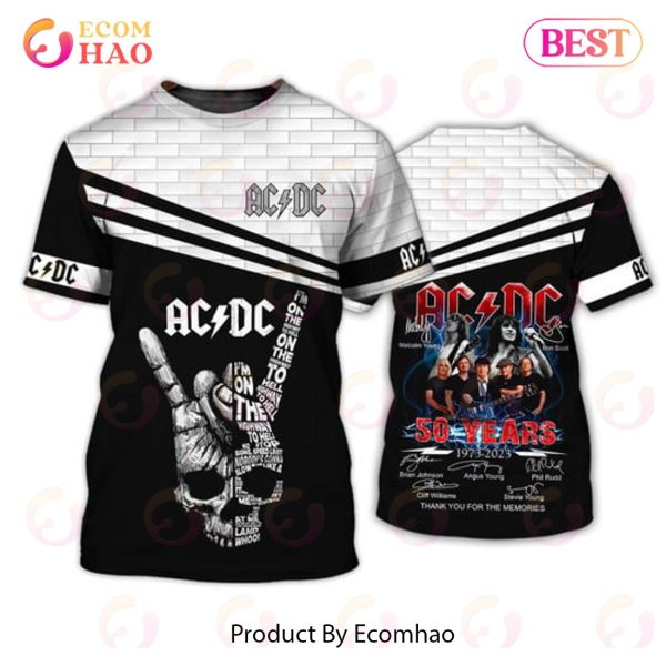 ACDC 50th Anniversary 3D All Over Print 3D Tshirt