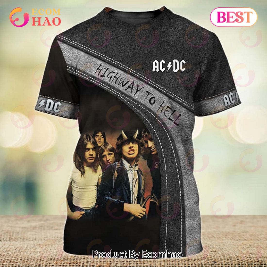 ACDC Highway To Hell Rock Band 3D Full Frint Shirts