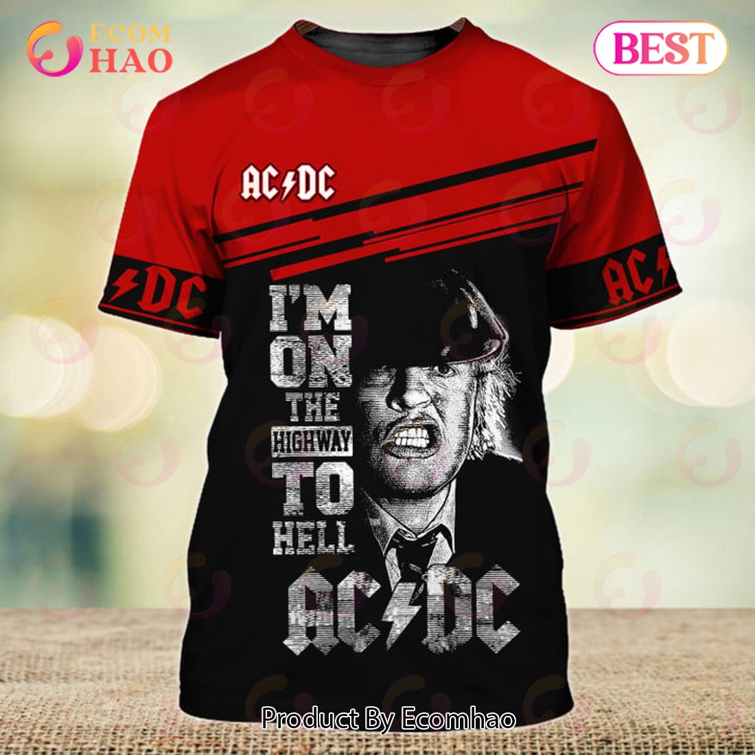 ACDC I’m On The Highway To Hell 3D T-Shirt