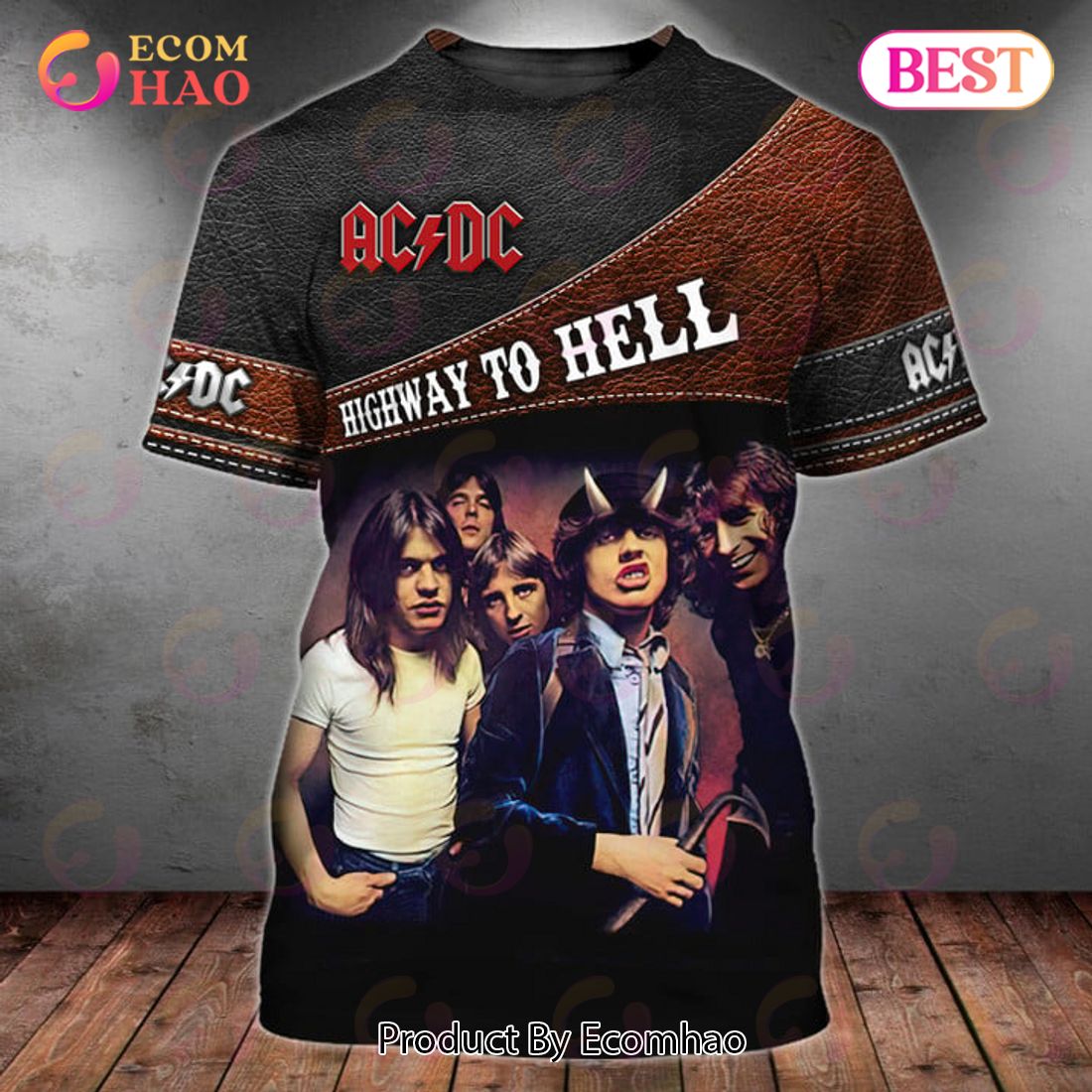 Rock and Roll Shirt - Acdc Shirt, Band Tee, Music Tee, Bleached Tee,  Sublimation, Rock And Roll Shirt, Rock, Rock Music, Band, 70S, Vintage,  Retro