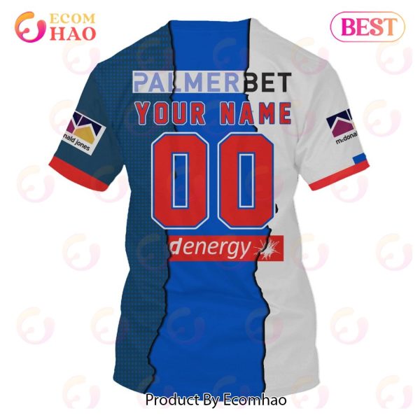 Personalized 2023 NRL Newcastle Knights Mix Jerseys 3D Hoodie