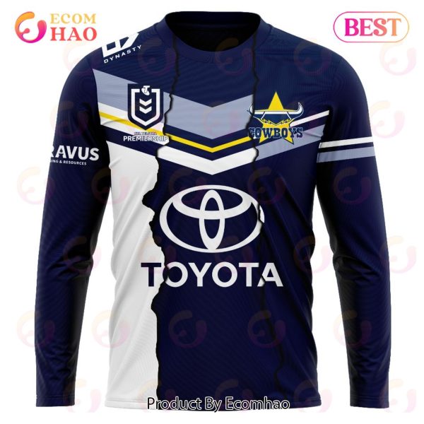 Personalized 2023 NRL North Queensland Cowboys Mix Jerseys 3D Hoodie
