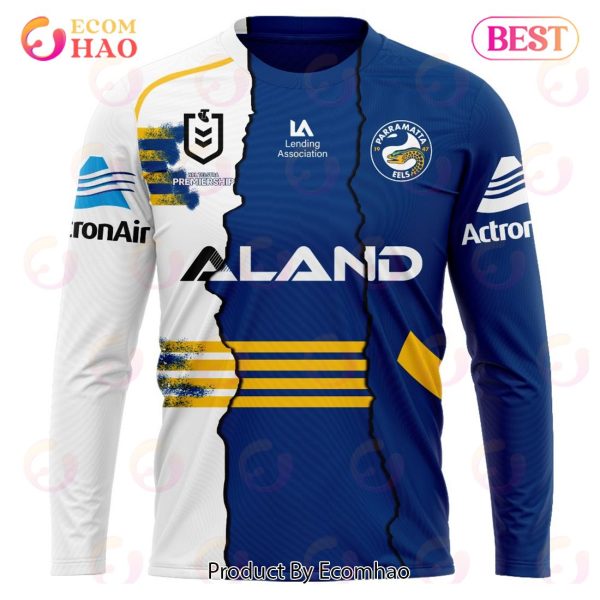Personalized 2023 NRL Parramatta Eels Mix Jerseys 3D Hoodie