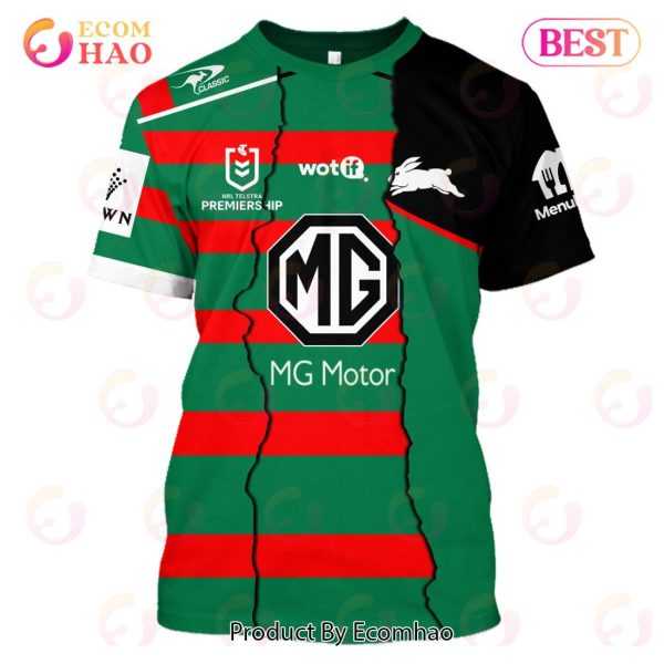 Personalized 2023 NRL South Sydney Rabbitohs Mix Jerseys 3D Hoodie