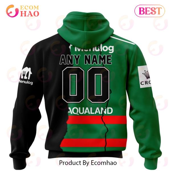 Personalized 2023 NRL South Sydney Rabbitohs Mix Jerseys 3D Hoodie