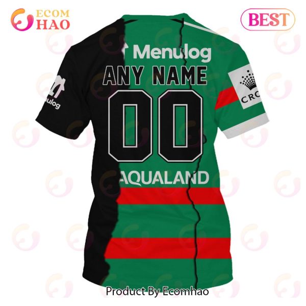 Personalized 2023 NRL South Sydney Rabbitohs Mix Jerseys 3D Hoodie