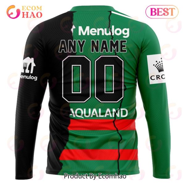 Personalized 2023 NRL South Sydney Rabbitohs Mix Jerseys 3D Hoodie