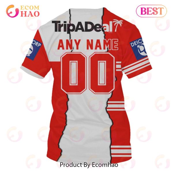 Personalized 2023 NRL St. George Illawarra Dragons Mix Jerseys 3D Hoodie