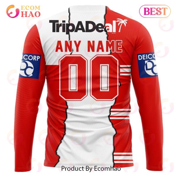 Personalized 2023 NRL St. George Illawarra Dragons Mix Jerseys 3D Hoodie