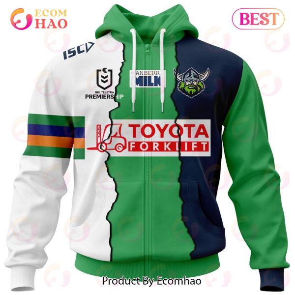 Personalized 2023 NRL Canberra Raiders Mix Jerseys 3D Hoodie