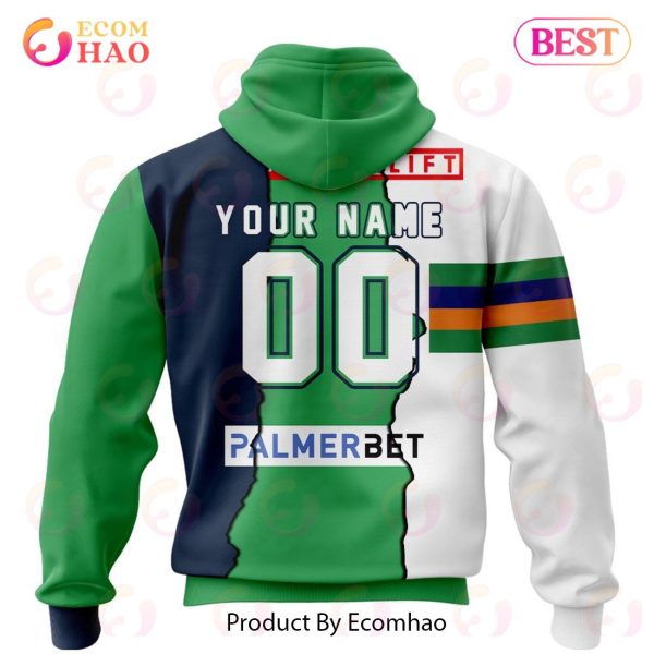 Personalized 2023 NRL Canberra Raiders Mix Jerseys 3D Hoodie