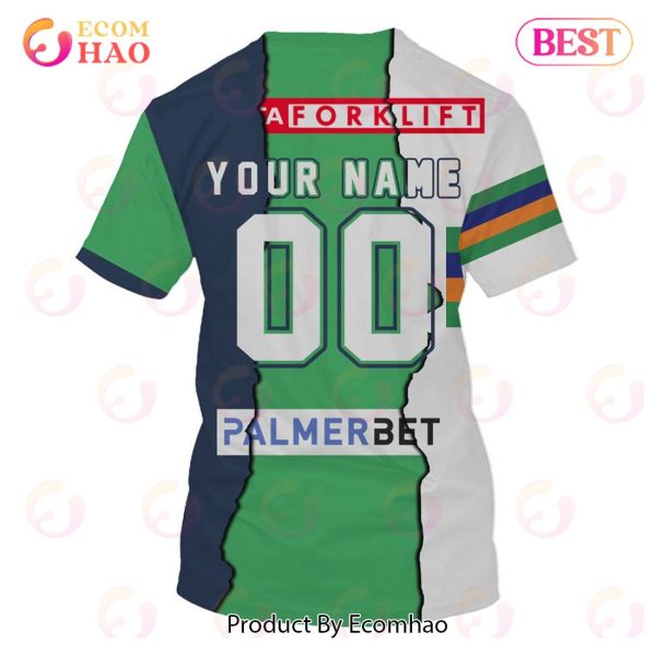 Personalized 2023 NRL Canberra Raiders Mix Jerseys 3D Hoodie