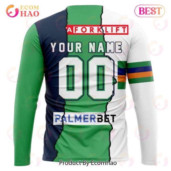 Personalized 2023 NRL Canberra Raiders Mix Jerseys 3D Hoodie