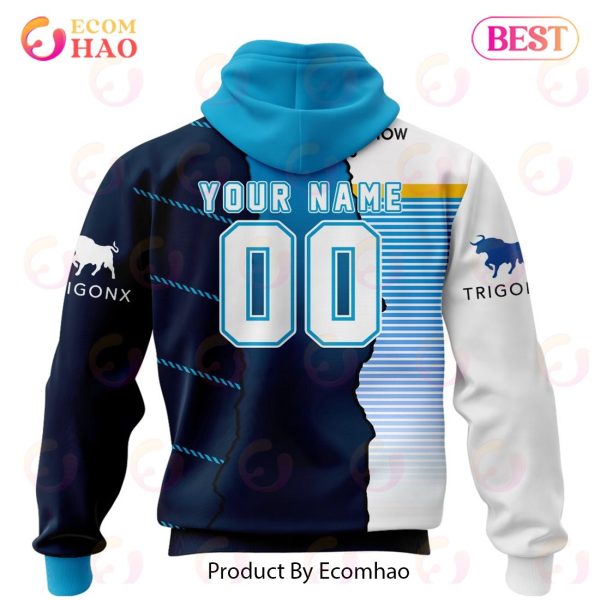 Personalized 2023 NRL Gold Coast Titans Mix Jerseys 3D Hoodie