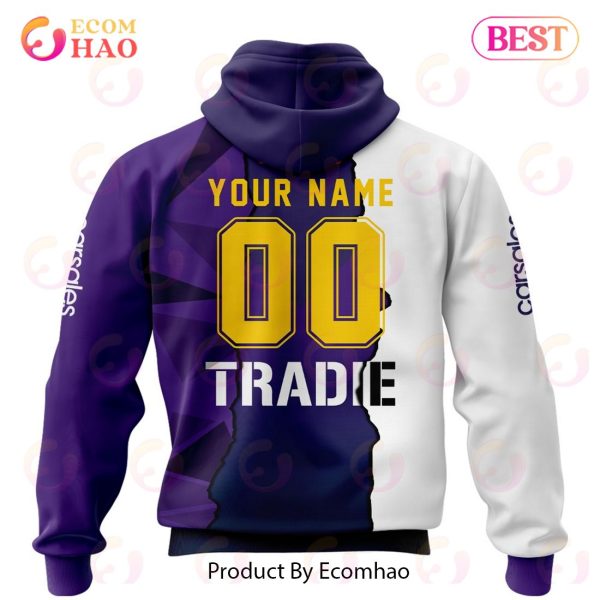 Personalized 2023 NRL Melbourne Storm Mix Jerseys 3D Hoodie