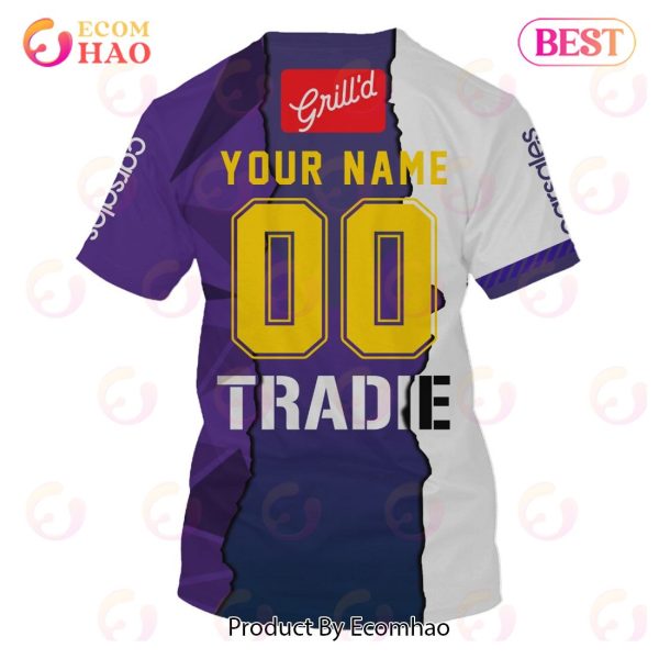 Personalized 2023 NRL Melbourne Storm Mix Jerseys 3D Hoodie