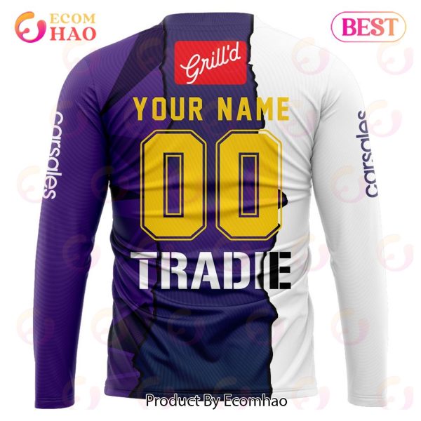 Personalized 2023 NRL Melbourne Storm Mix Jerseys 3D Hoodie