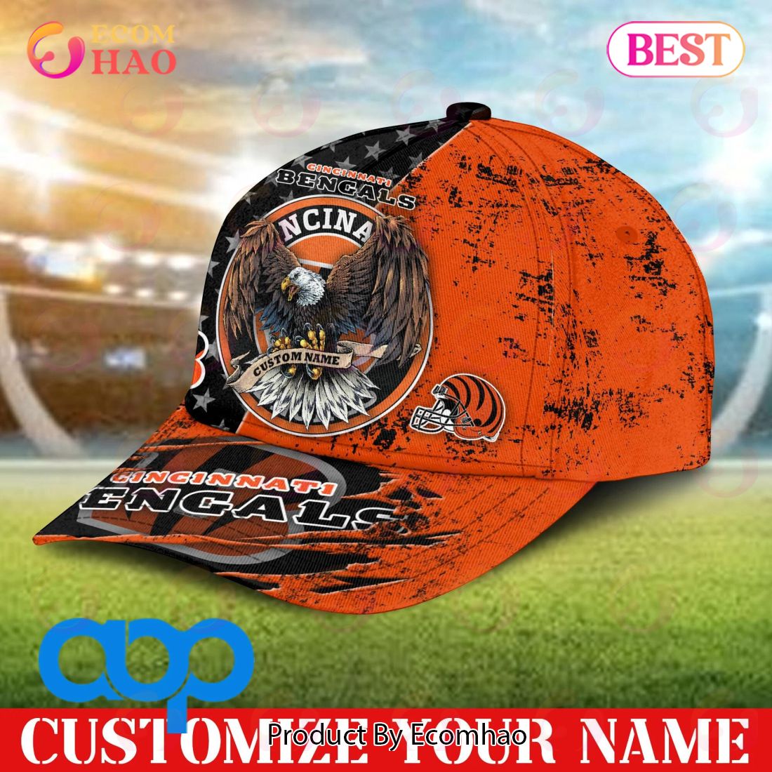 Cincinnati Bengals NFL 3D Personalized Classic Cap