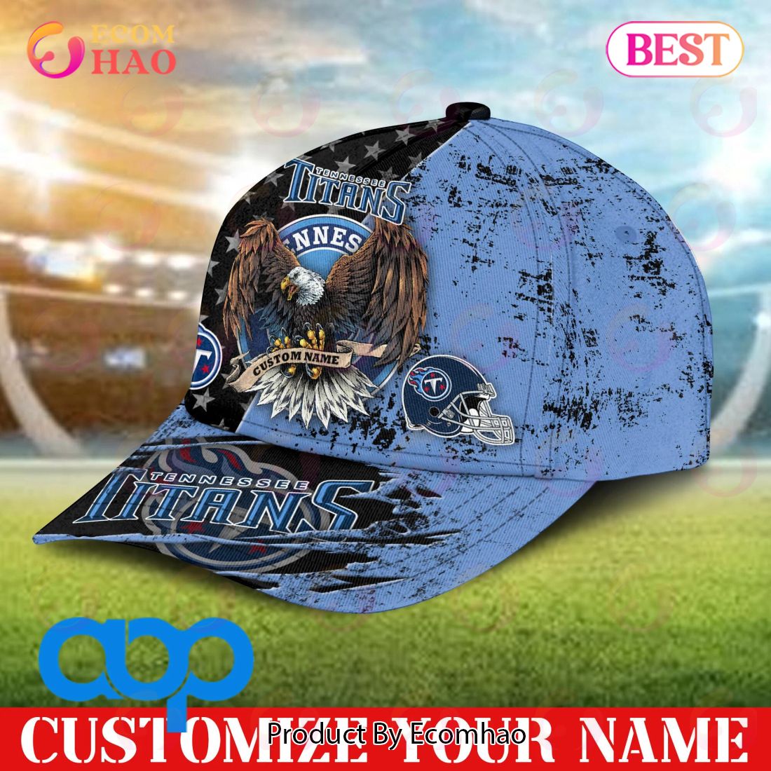 Tennessee Titans NFL 3D Personalized Classic Cap