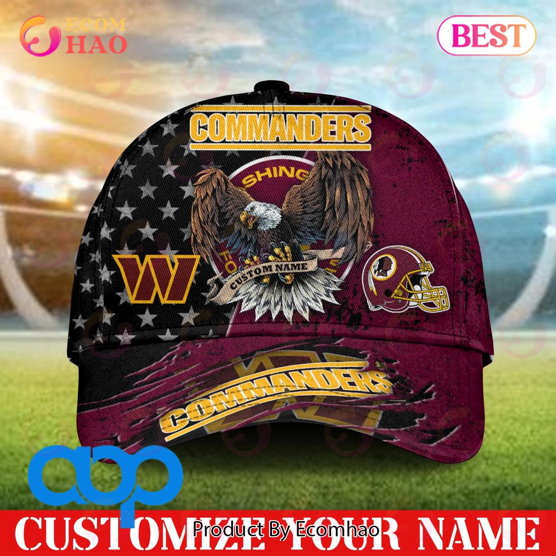 Washington Commanders NFL Hat Cap 3D Gift For Fans