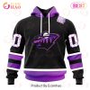 NHL Montreal Canadiens Special Black Hockey Fights Cancer Kits 3D Hoodie
